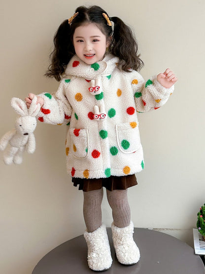 Spotted Children's Hooded Coat - Mattie