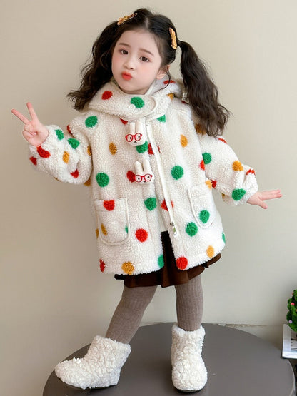 Spotted Children's Hooded Coat - Mattie