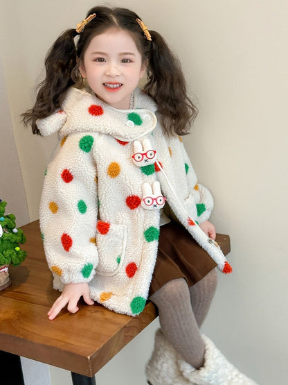 Spotted Children's Hooded Coat - Mattie