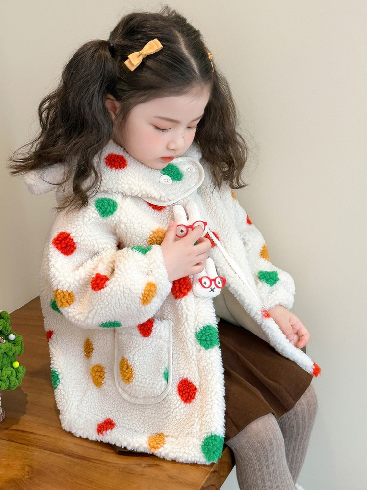 Spotted Children's Hooded Coat - Mattie