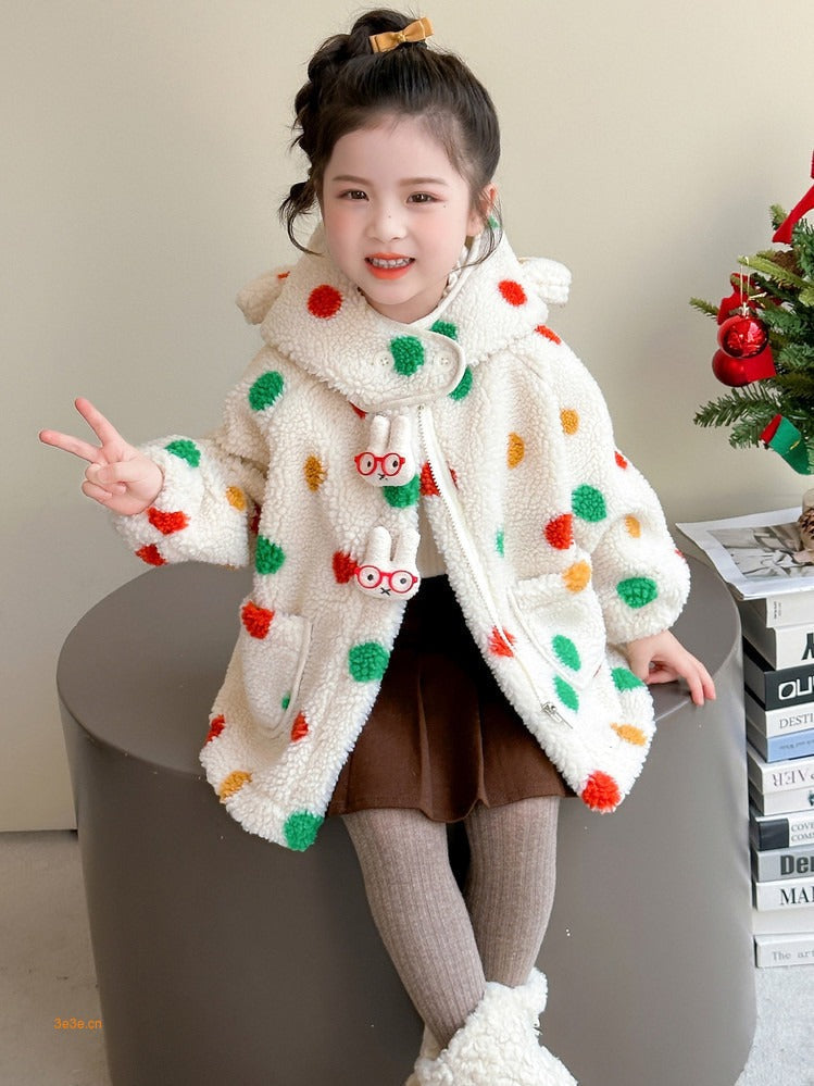 Spotted Children's Hooded Coat - Mattie