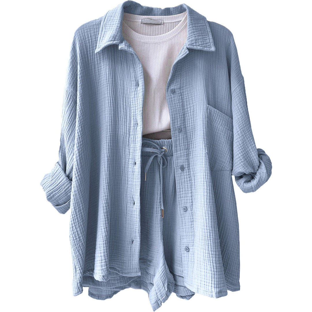Trendy Cotton Summer Suit Ladies – Faylin