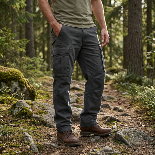 Straight-Leg Men's Cargo Trousers - Kian