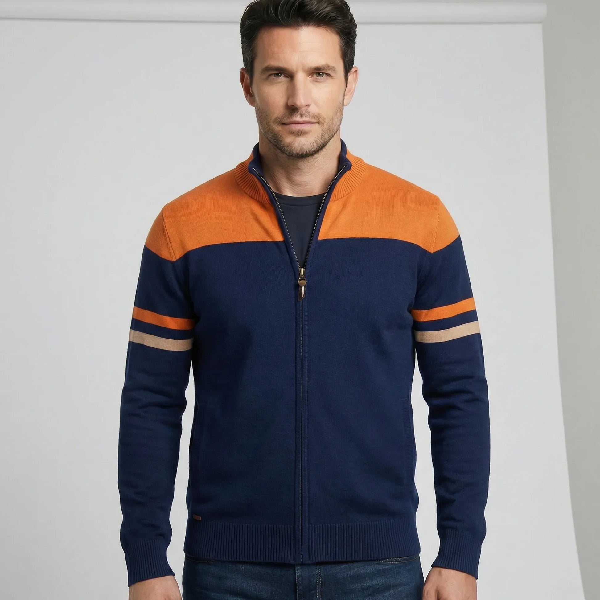 Striped Shoulder Jacket - Ruben