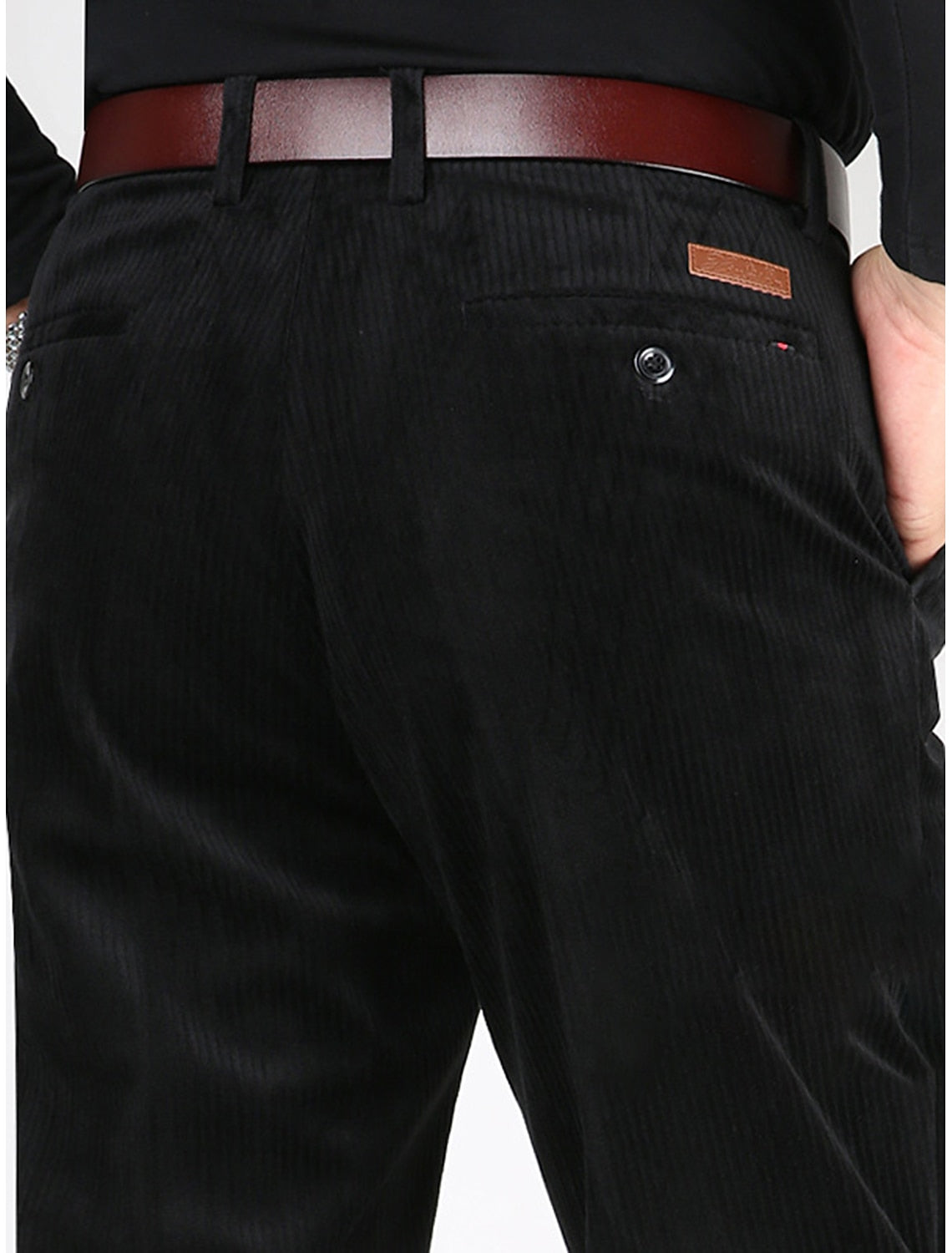 Structured Men's Trousers With Ribbed Texture - Forrest