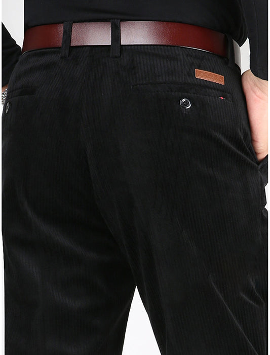 Structured Men's Trousers With Ribbed Texture - Forrest