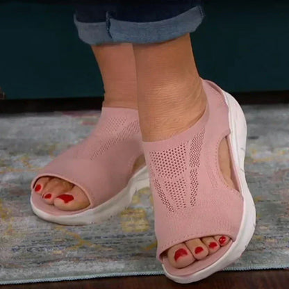 Mesh platform sandals for women – Nova