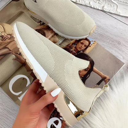 Supportive Knit Sock-Style Sneaker - Hazel