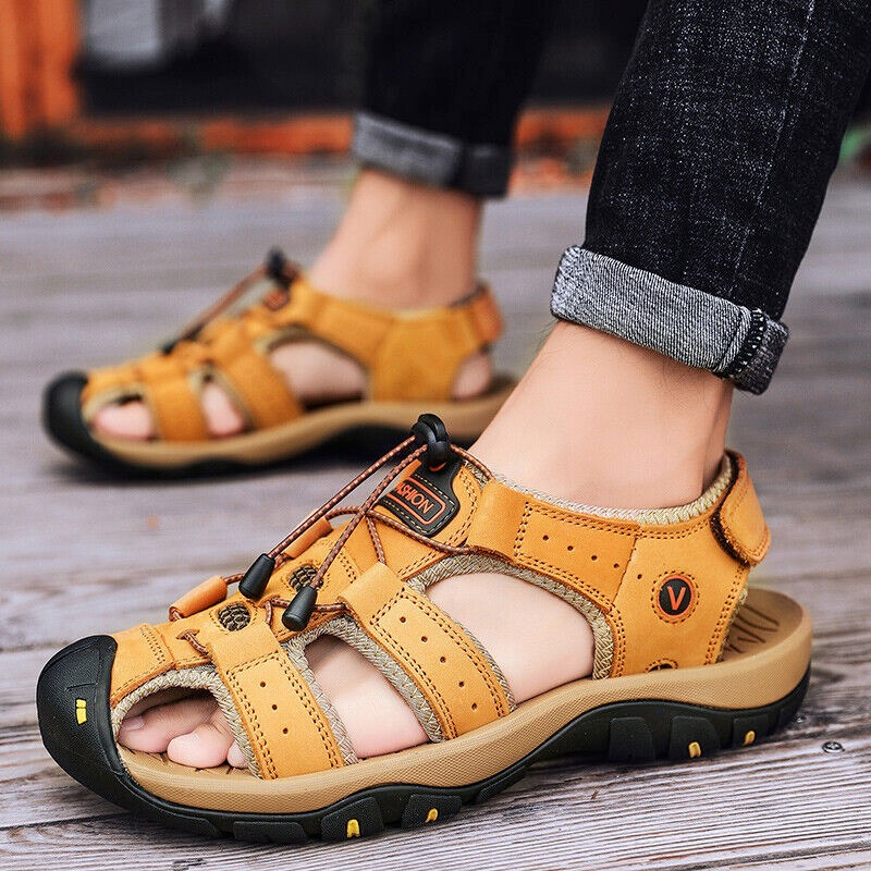 Supportive Men's Sandal With Open Toe Design - Shaun