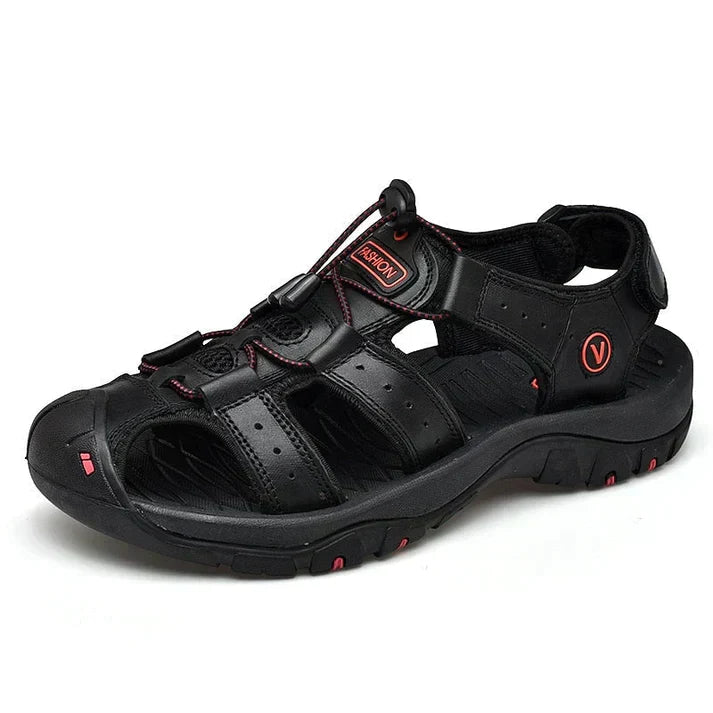 Supportive Men's Sandal With Open Toe Design - Shaun