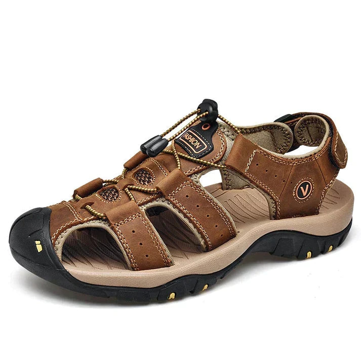 Supportive Men's Sandal With Open Toe Design - Shaun