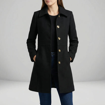 Tailored A-Line Coat - Cecile