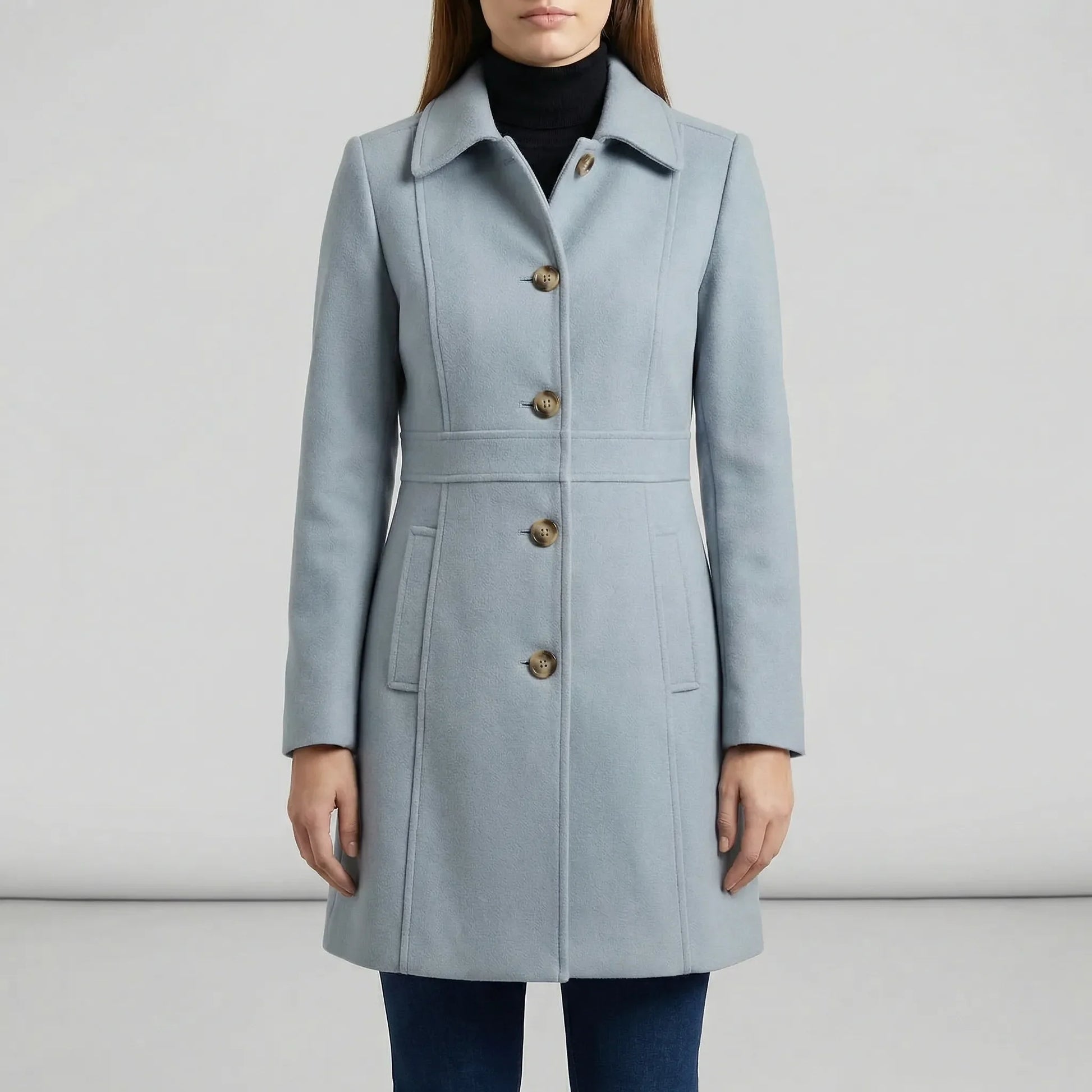 Tailored A-Line Coat - Cecile
