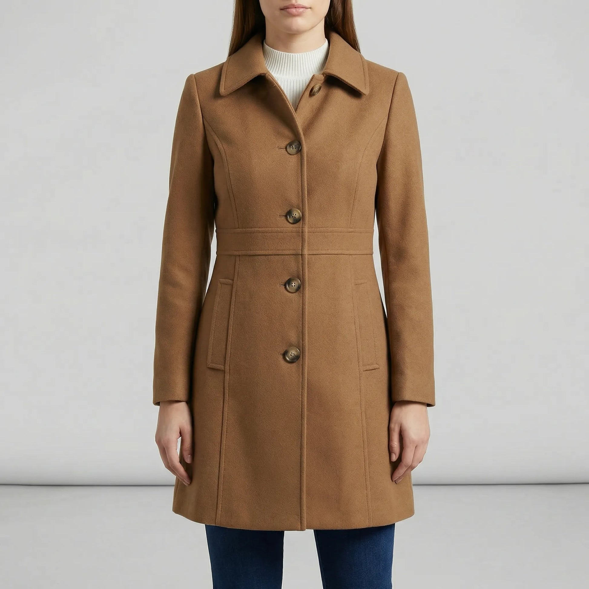 Tailored A-Line Coat - Cecile