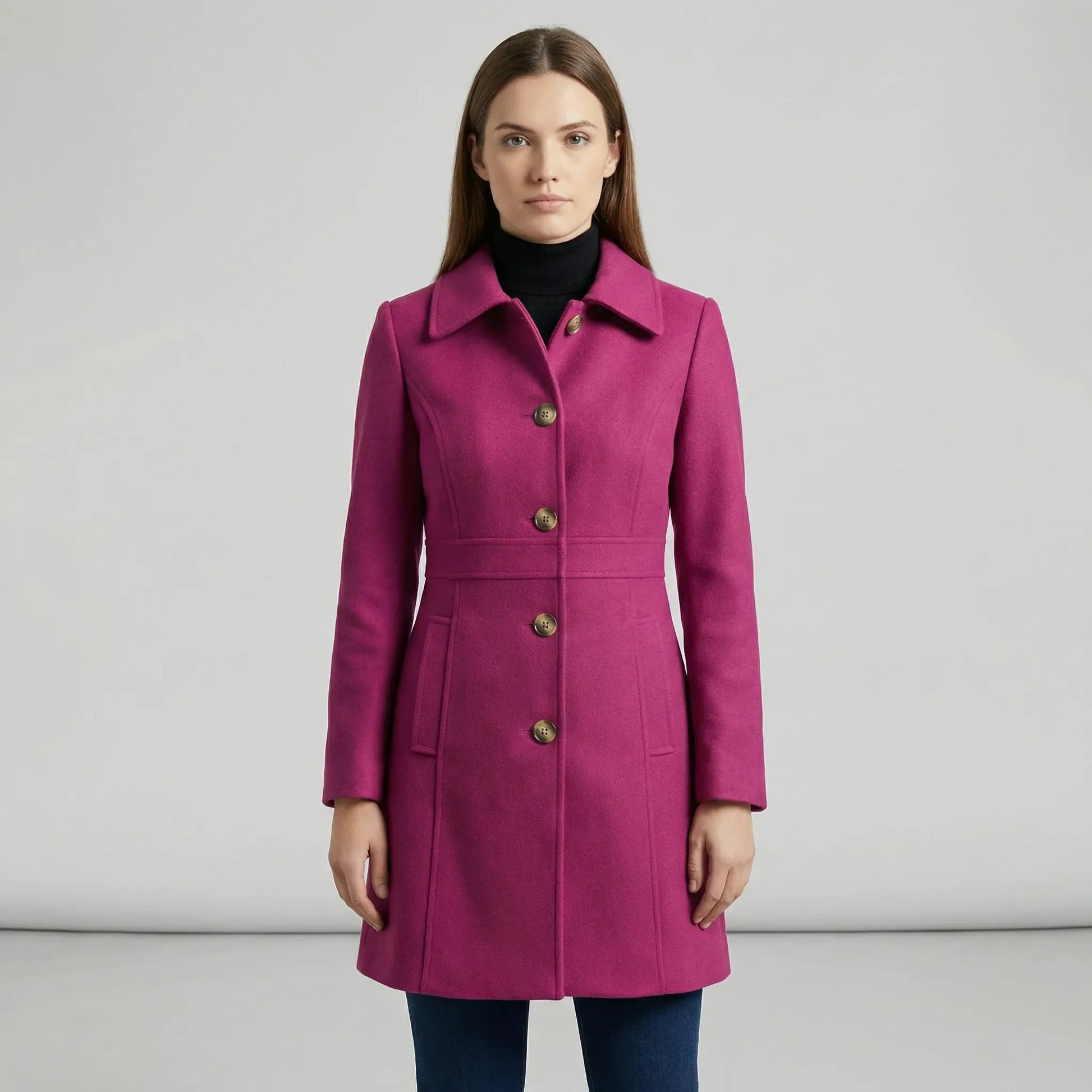 Tailored A-Line Coat - Cecile