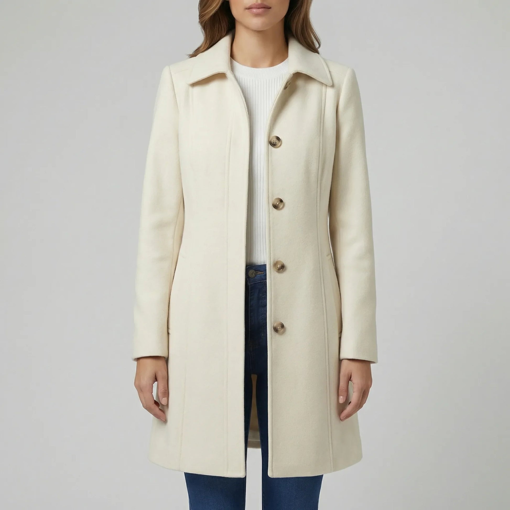 Tailored A-Line Coat - Cecile