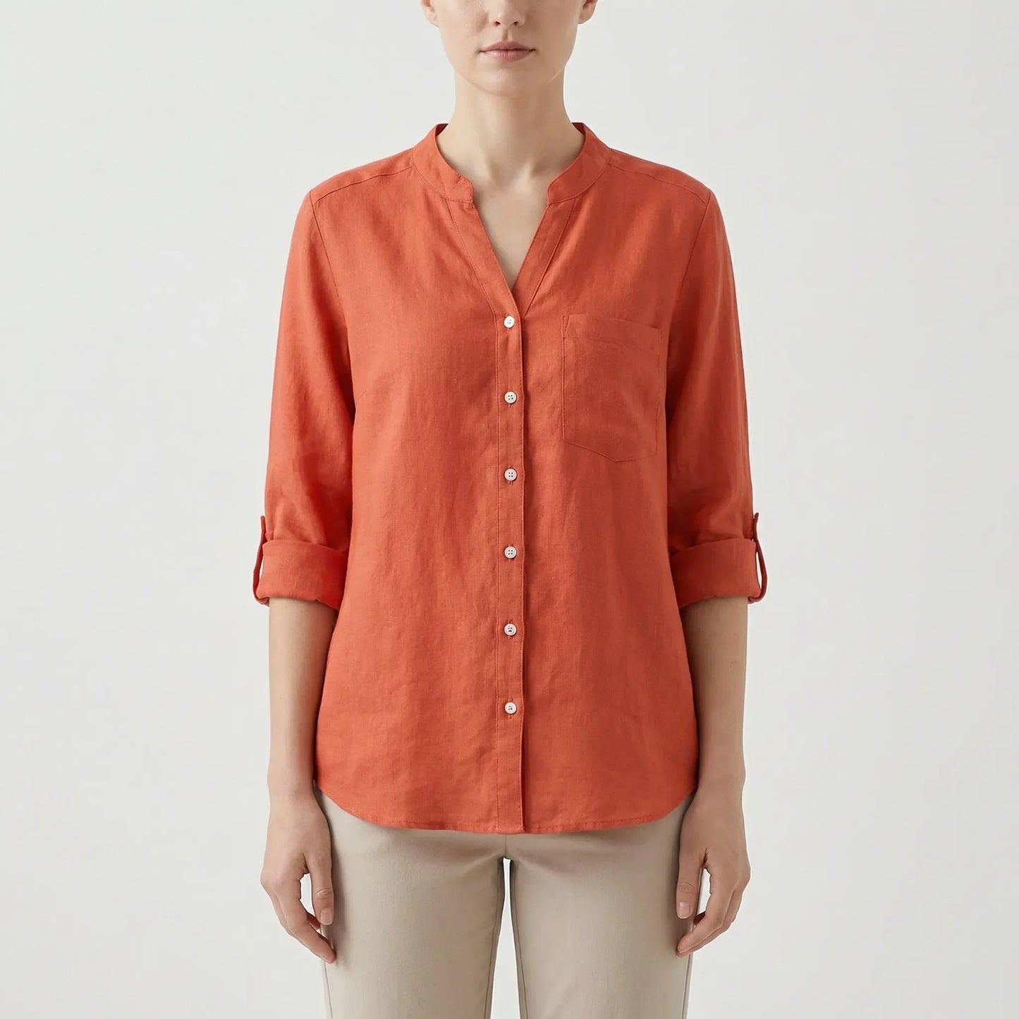 Tailored Button-Up Summer Shirt - Esther