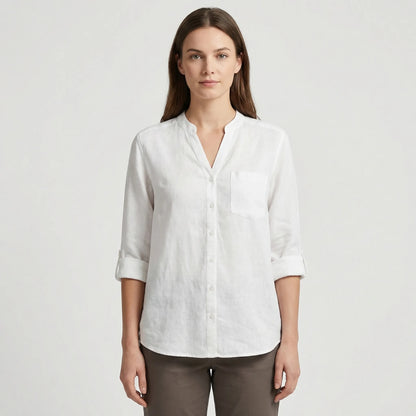 Tailored Button-Up Summer Shirt - Esther