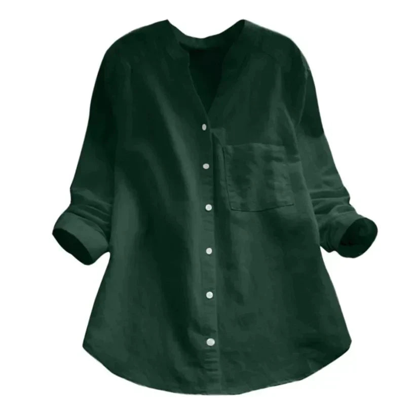 Tailored Button-Up Summer Shirt - Esther