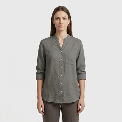 Tailored Button-Up Summer Shirt - Esther