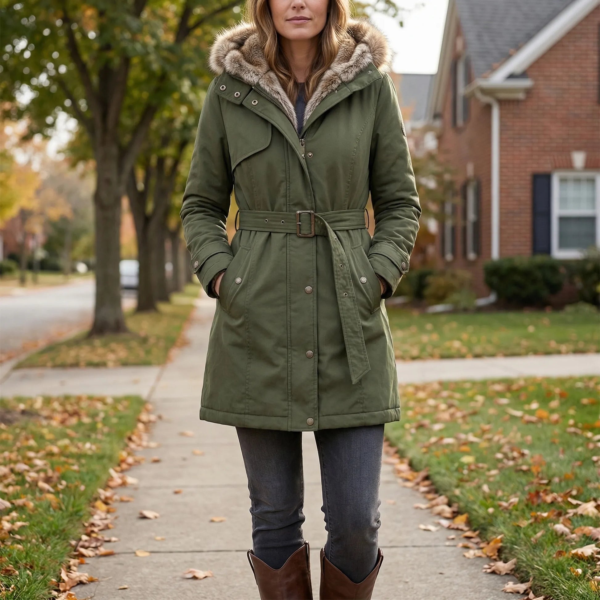 Tailored Hooded Winter Parka - Belinda