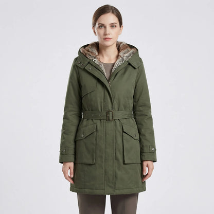 Tailored Hooded Winter Parka - Belinda