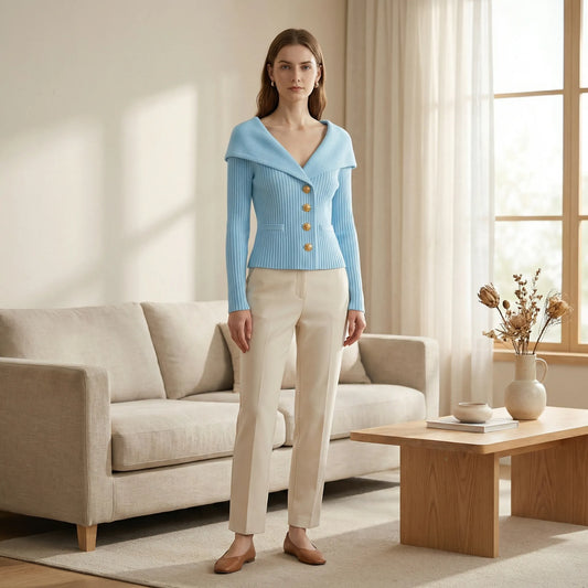 Tailored Knitted Cardigan - Cosima