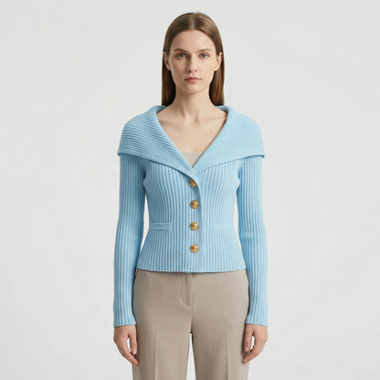 Tailored Knitted Cardigan - Cosima