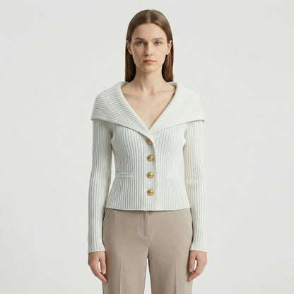 Tailored Knitted Cardigan - Cosima