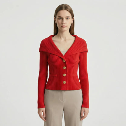 Tailored Knitted Cardigan - Cosima