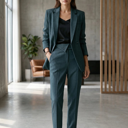 Tailored Two-Piece Blazer Suit - Lois