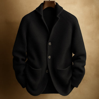 Tapered Shawl Collar Cardigan - Abraham