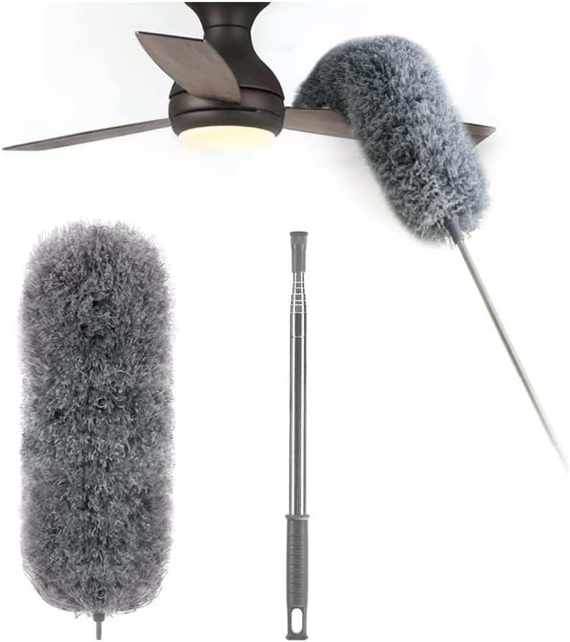 Extendable Microfiber Duster | Extra Long Reach | Flexible Head | Washable 4