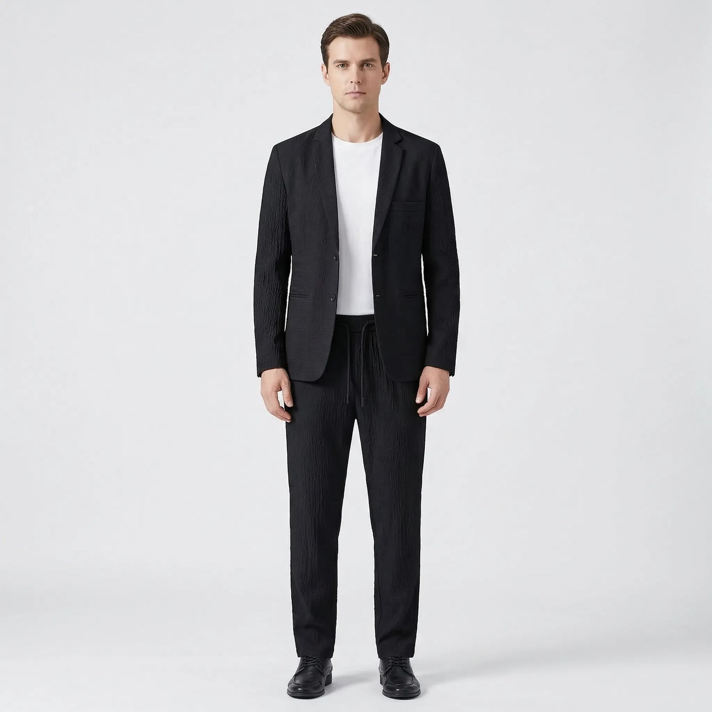 Textured Blazer And Trouser Two-Piece Set - Harvey
