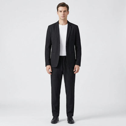 Textured Blazer And Trouser Two-Piece Set - Harvey