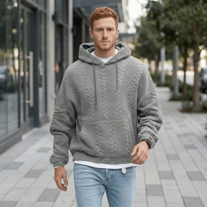 Textured Hooded Jumper - Carlos