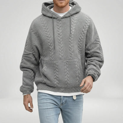 Textured Hooded Jumper - Carlos