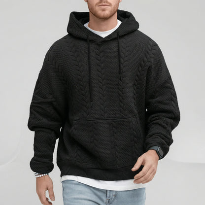 Textured Hooded Jumper - Carlos