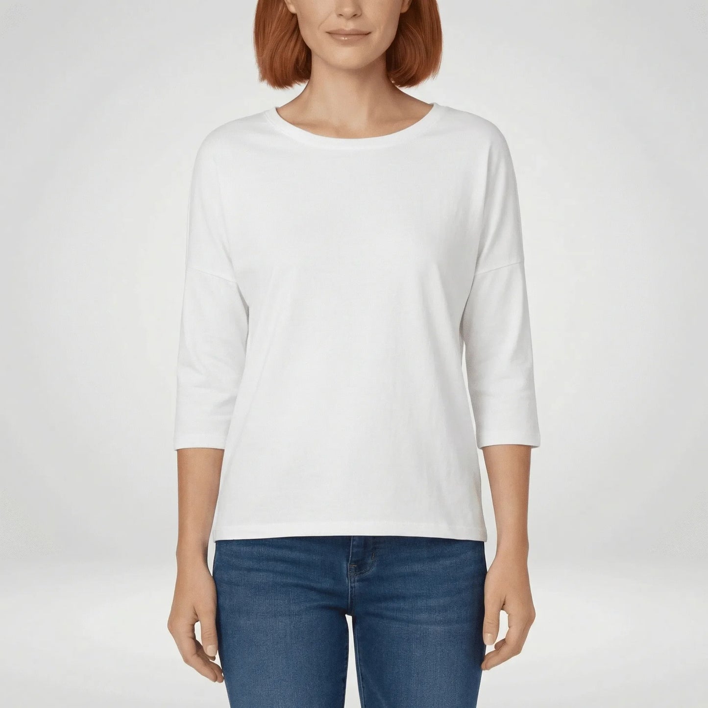 Three-Quarter Sleeve Womens T-Shirt - Lucienne