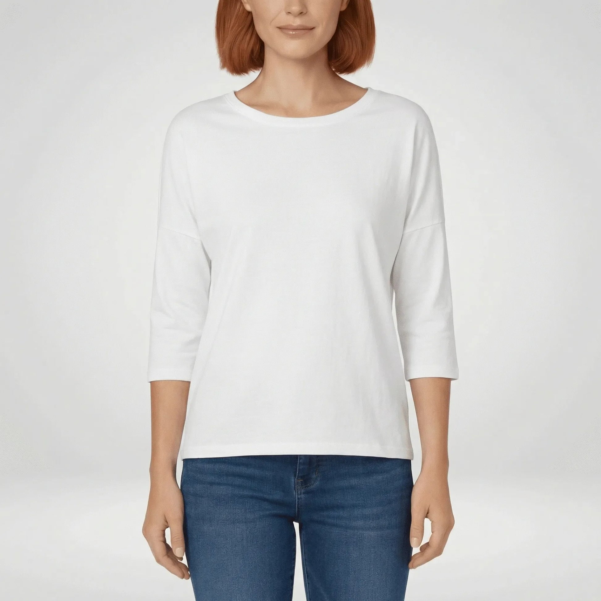 Three-Quarter Sleeve Womens T-Shirt - Lucienne