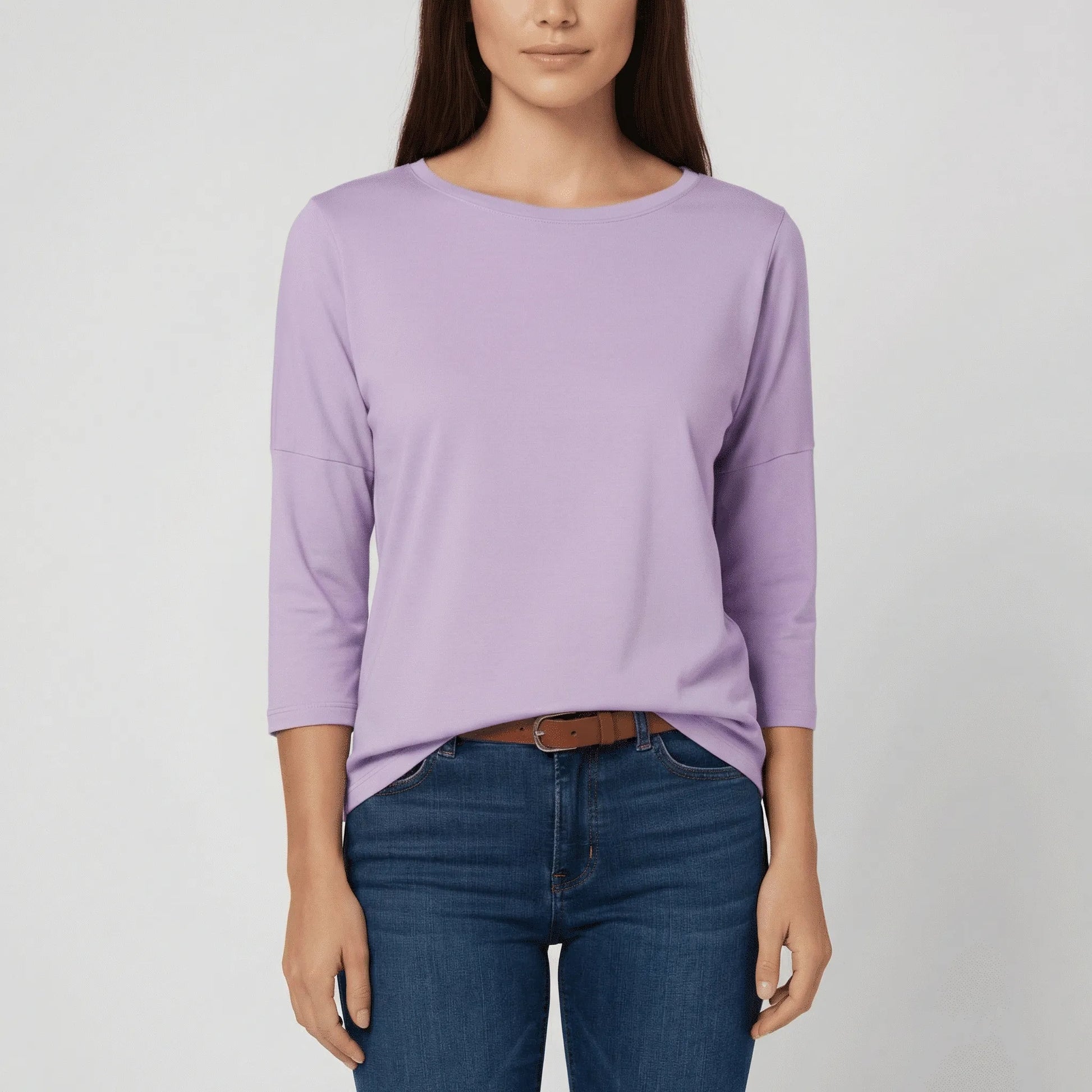 Three-Quarter Sleeve Womens T-Shirt - Lucienne