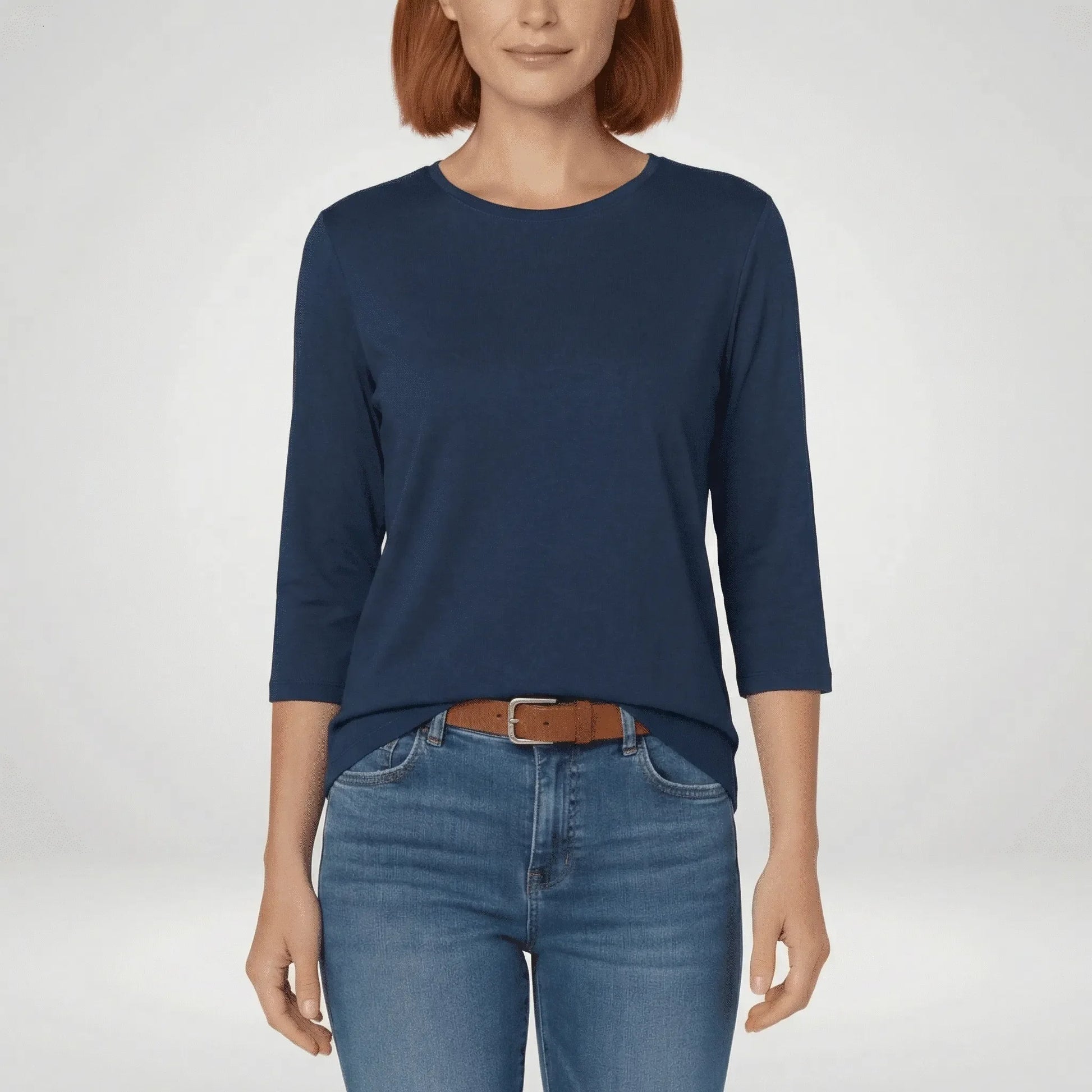 Three-Quarter Sleeve Womens T-Shirt - Lucienne