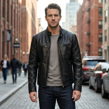 Timeless Stand-Up Collar Jacket - Leonardo