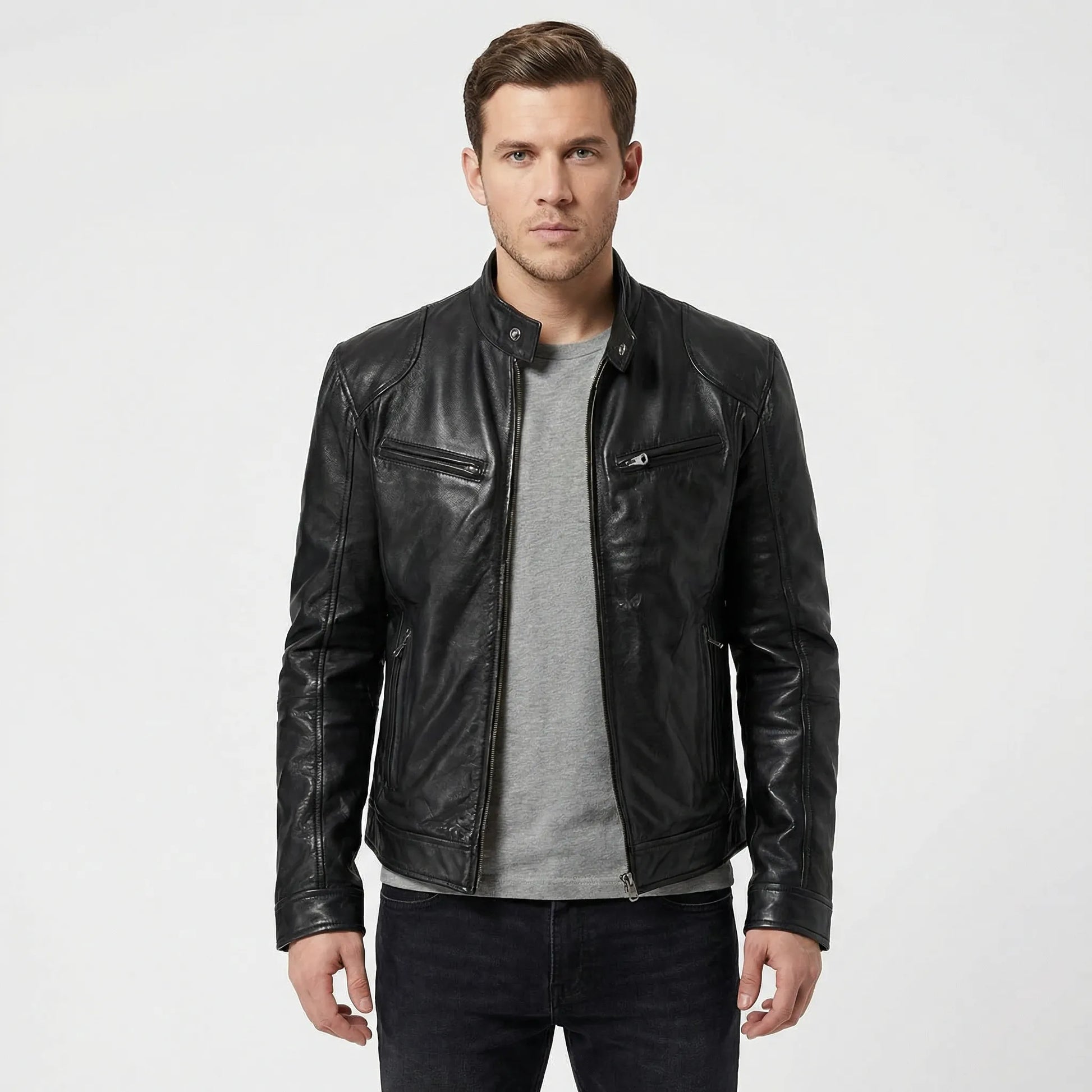 Timeless Stand-Up Collar Jacket - Leonardo