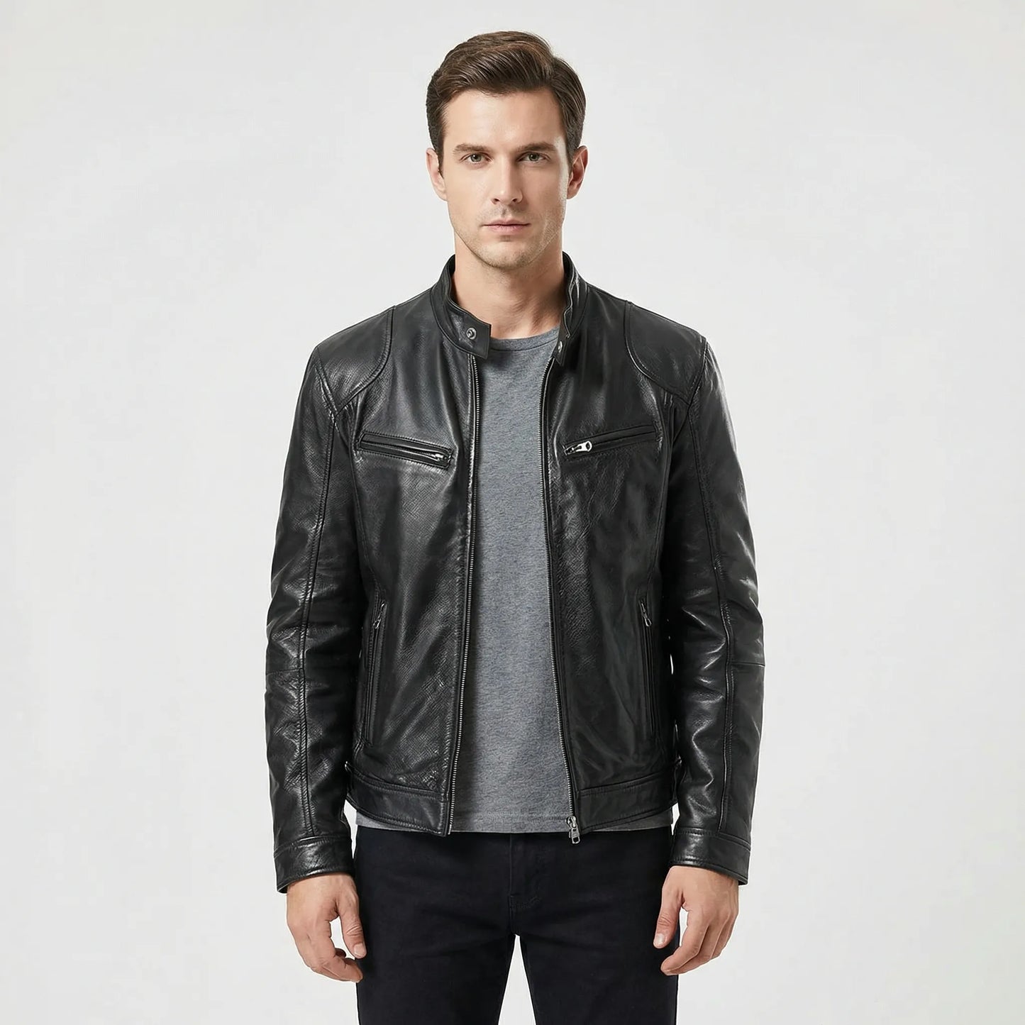 Timeless Stand-Up Collar Jacket - Leonardo
