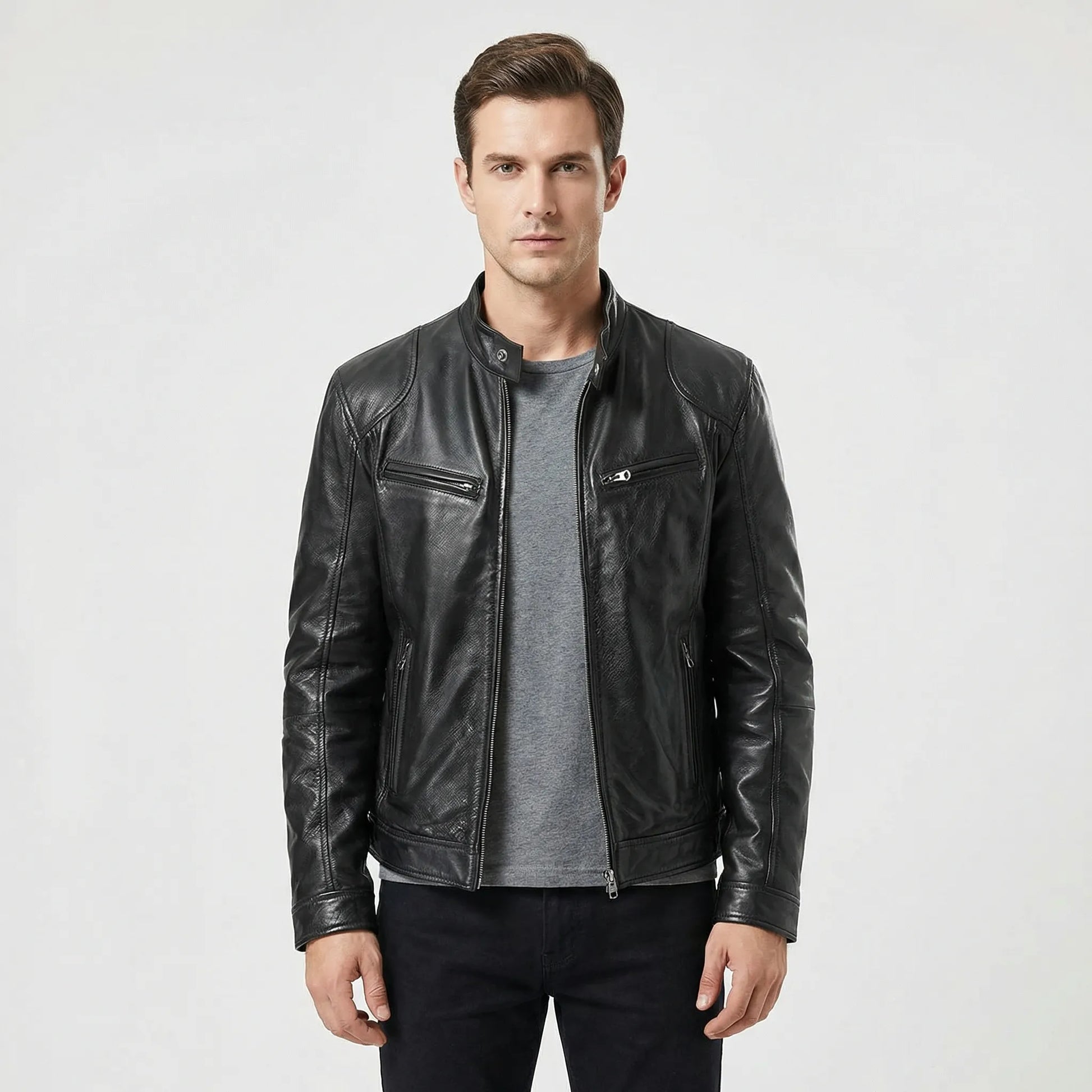 Timeless Stand-Up Collar Jacket - Leonardo
