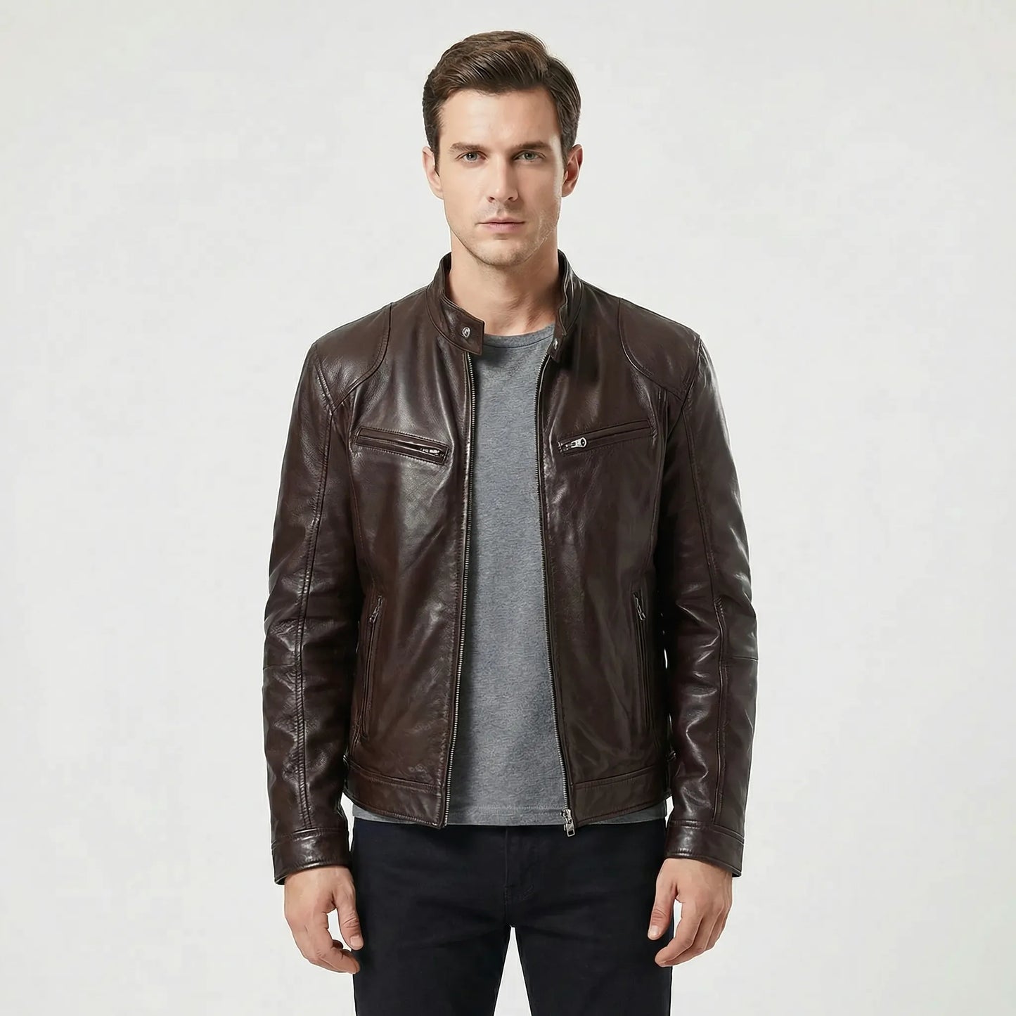 Timeless Stand-Up Collar Jacket - Leonardo