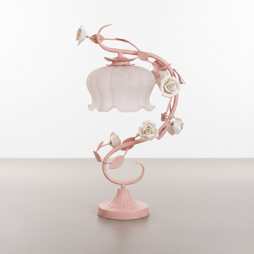 Tischlampe Mit Rosenmotiven - Roseglow