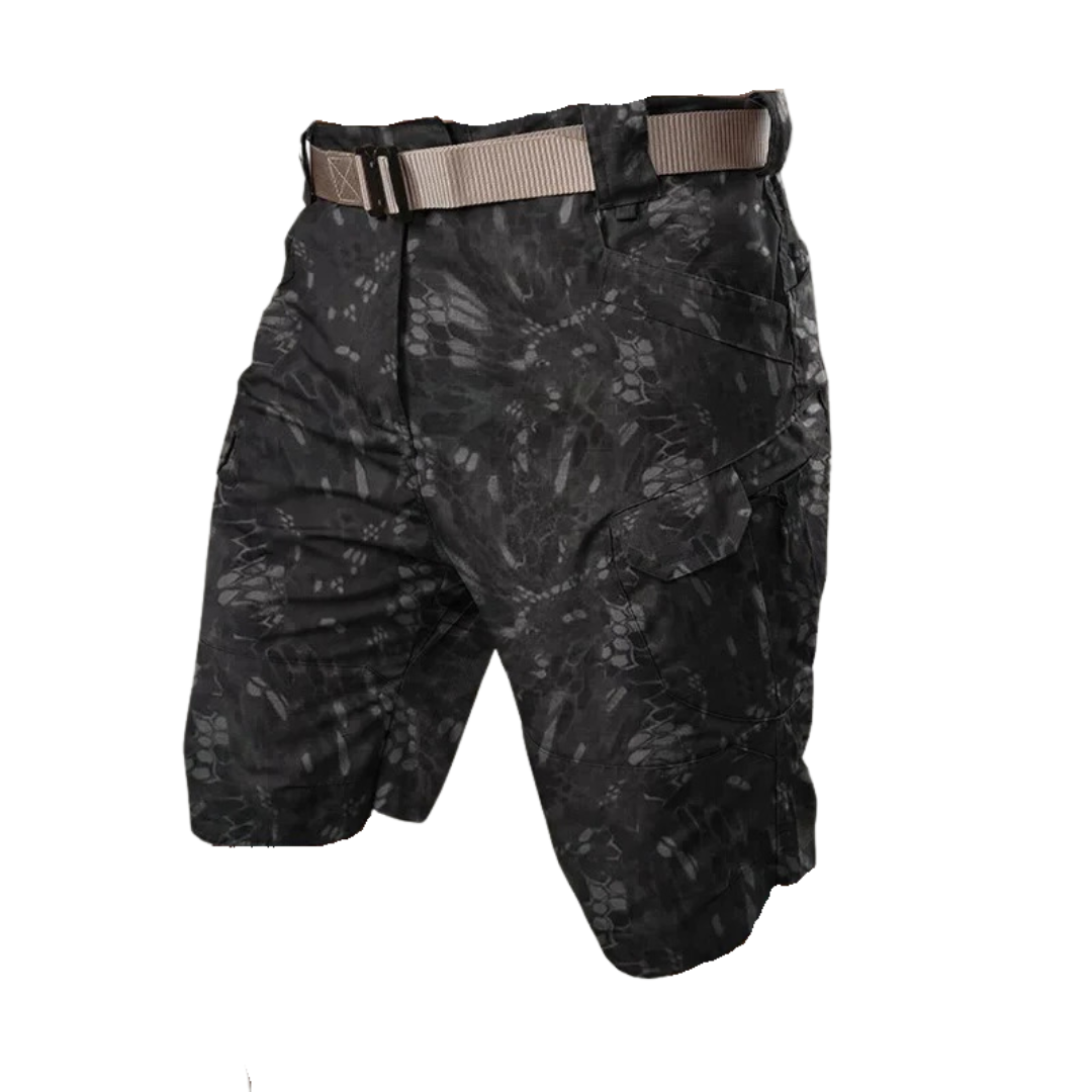 Men's outdoor shorts with 6 zip pockets - FlexTrek cargo shorts