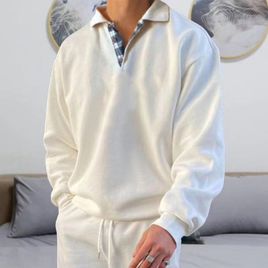 Lightweight men's autumn sweater with a loose fit – Benedikt